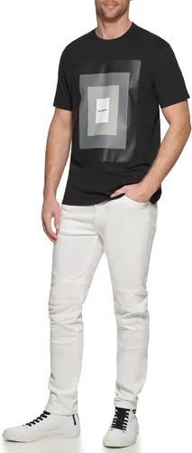 Vista 2 de Karl Lagerfeld Paris Men's Soft Cotton Everyday Sportswear T-Shirt