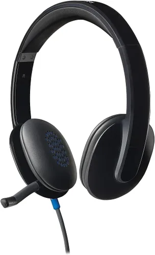Vista 6 de Logitech Auriculares HD H540, sobre la cabeza, negro (981-000510)