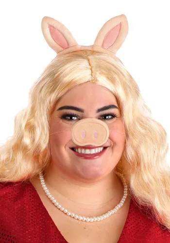 Vista 5 de Disfraz Deluxe Miss Piggy para Mujer Talla Plus Multicolor
