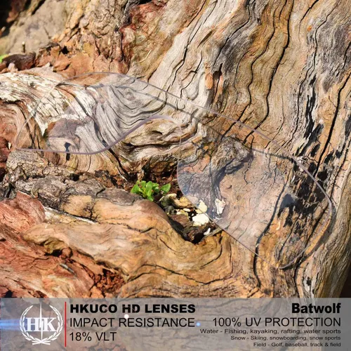 Vista 3 de hkuco Plus Lentes de repuesto para Oakley Batwolf anteojos de sol polarizadas, color plateado y transparente