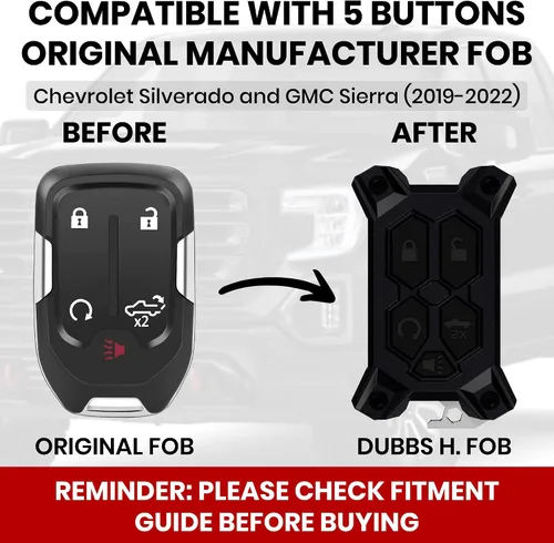 Vista 7 de Funda para llavero Chevy – para funda de llavero GMC – Accesorios Silverado Sierra – Abrebotellas integrado – Compatible con guía de ajuste