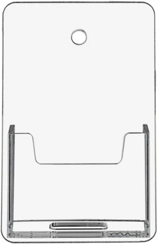 Vista 11 de Soporte para tarjetas de visita de pared, 2 ranuras, acrílico transparente, multibolsillo con hardware, tarjeta de regalo o tarjetas de citas