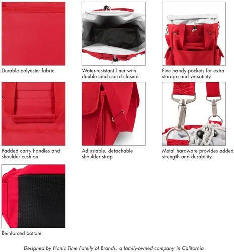 Vista 5 de PICNIC TIME NHL - Bolsa de mano unisex para adultos NHL Activo