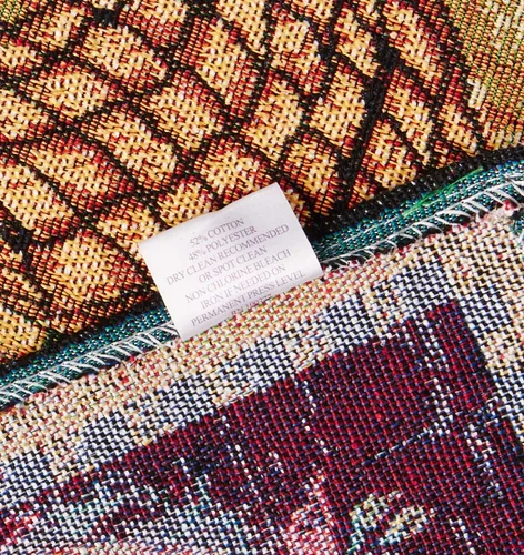Vista 3 de Colección Fall Harvest - Tapiz Cornucopia con diseño de calabazas y frutas, juego de cuatro manteles individuales de 13 x 19 pulgadas