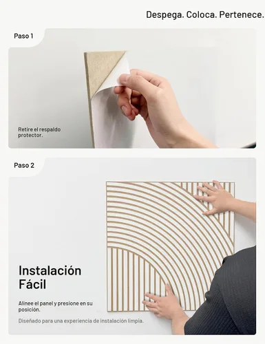 Vista 6 de JaneTech Paneles acústicos de pared de 23.62 x 23.62 pulgadas, 6 paneles acústicos de fieltro para decoración de pared, reducción de ruido y control