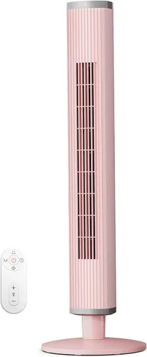 Vista 11 de COWSAR Ventilador de torre con control remoto, 6 velocidades, 4 modos, temporizador de 24 horas, oscilación de 60° para dormitorio, oficina, cocina