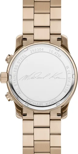 Vista 25 de Michael Kors Runway - Reloj cronógrafo de acero inoxidable para hombre con correa de acero o silicona