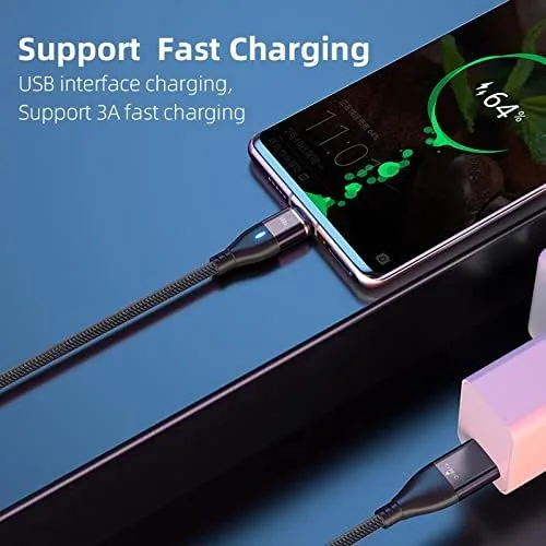 Vista 5 de BoxWave Cable Compatible with Elgato Wave3 (Cable by BoxWave) - MagnetoSnap PD AllCharge Cable (100W), Magnet PD 100W Charging Cable USB Type-C