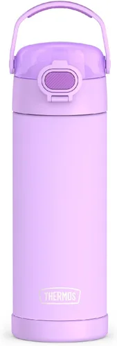 Vista 26 de THERMOS FUNTAINER Botella aislada al vacío de acero inoxidable de 16 onzas con tapa ancha de canalón, MINECRAFT