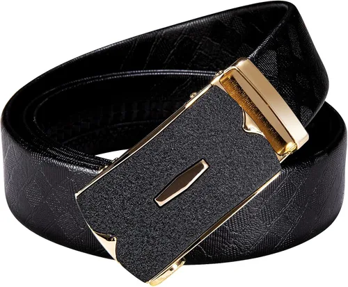 Vista 3 de Dubulle Cinturón de trinquete para hombre diseño de moda casual hebilla automática correa de cinturón de golf fácil de usar cortable