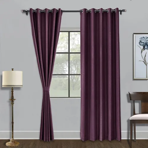 Vista 31 de Fcosie Cortinas opacas de lino de 50 pulgadas de ancho x 63 pulgadas de largo, paneles de cortina con ojales para sala de estar, dormitorio, baño