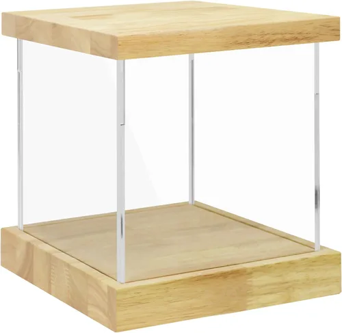 Vista 25 de Vitrina de acrílico transparente para trofeos, coleccionables, caja de exhibición de cubo de montaje, soporte de protección a prueba de polvo