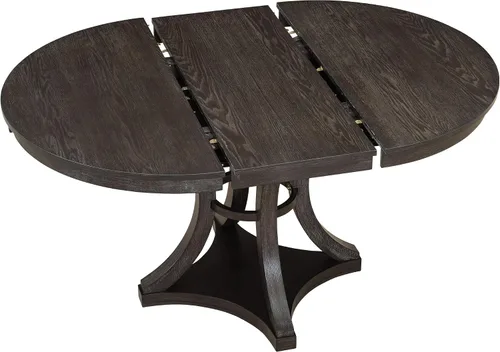 Vista 8 de Knocbel Juego de mesa extensible para 4-6, mesa de comedor redonda ovalada con 4 sillas tapizadas, juegos retro de 5 piezas con base de madera