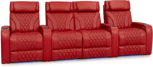 Vista 76 de Seatcraft Luminis LT - Asiento de cine en casa, reclinable, color rojo