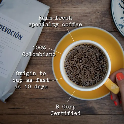 Vista 5 de Toro House Blend 100% café colombiano en grano entero, 12 onzas