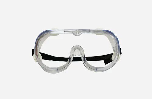 Vista 3 de KeeboMed Gafas de seguridad contra salpicaduras químicas/impactos, suaves, ajustables, 1 paquete