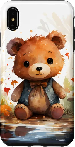 Vista 11 de Funda de oso de peluche con chaleco para iPhone 17