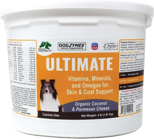Vista 9 de Dogzymes Ultimate Skin and Coat con aceite de algas y coco orgánico (8 onzas)