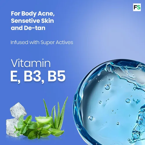 Vista 7 de Aqua Fresh Gel de baño orgánico – Gel de baño natural para pieles sensibles Gel de baño exfoliante para una piel suave y limpia Ph equilibrado