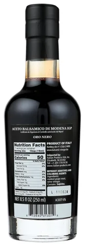 Vista 2 de CDM Vinagre balsámico "Oro Nero" de Módena, botella de 8.5 onzas
