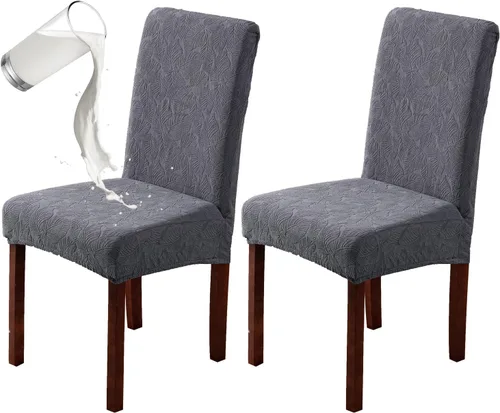 Vista 65 de Genina Fundas impermeables para sillas Parsons de comedor, fundas elásticas para sillas Parsons para comedor, cocina, funda protectora para silla