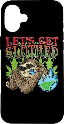 Vista 23 de Sloth Smokes Grass Shirt Marihuana Sloth Cannabis Stoner Case para iPhone 17