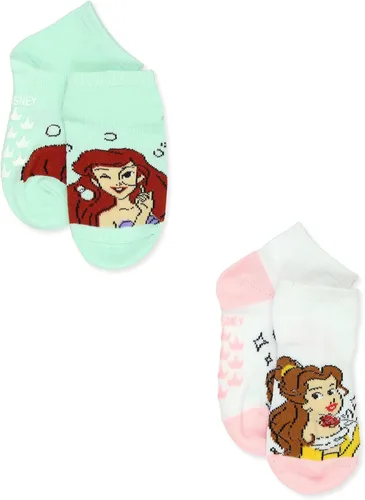 Vista 4 de Disney Princess - Paquete de 6 calcetines para niñas pequeñas con pinzas