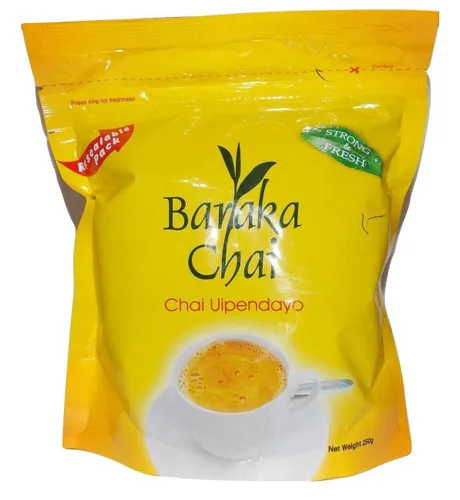 Vista 2 de Kenya Tea-Baraka chai Hojas de Té 250gm