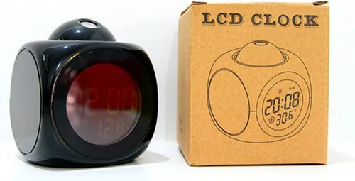 Vista 2 de Sun Kea Reloj despertador de Digitaces de la proyección del LCD que habla de la voz del reloj de la tabla
