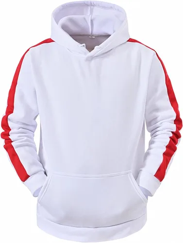 Vista 3 de Conjunto deportivo de 2 piezas para hombre, sudadera con capucha y pantalón deportivo de manga larga con capucha y pantalón deportivo