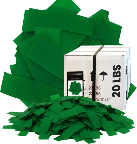 Vista 38 de Ultimate Confetti, Confeti Biodegradable Azul Bebé - Confeti de Papel de Seda Rectangular Revoloteante para Uso en Cañones y Lanzadores – Confeti