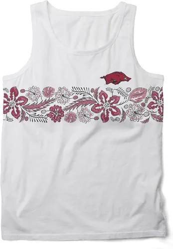 Vista 45 de Wes and Willy Camiseta sin mangas floral para hombre