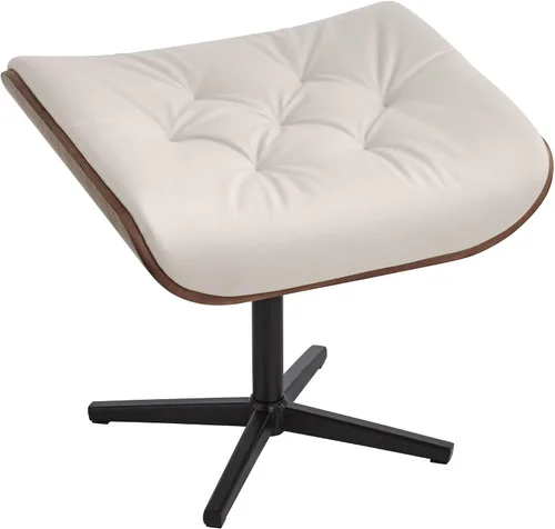Vista 7 de Benchmaster Sillón reclinable y otomano ajustable de piel sintética Melia Eggshell