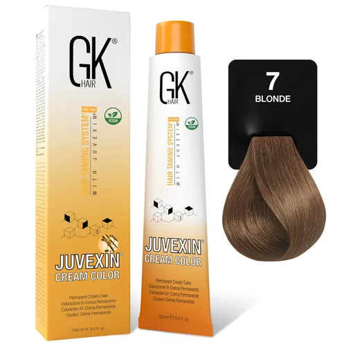 Vista 15 de GK HAIR Color Cream 10.0 Rubio platino más claro – 100% cobertura de canas Resultados semipermanentes, semipermanente o semipermanente 8–10 Vol