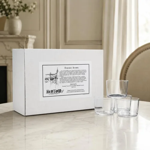 Vista 6 de Bodega Chatos Española Copa de vino sin tallo, juego de caja de regalo de 4 piezas
