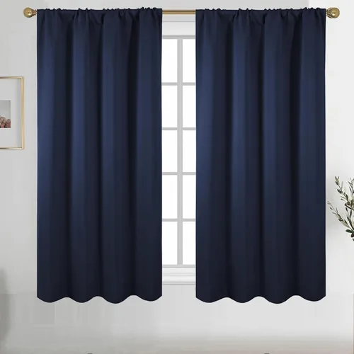 Vista 74 de Diraysid Cortinas opacas beige para dormitorio y sala de estar, cortinas con aislamiento térmico para oscurecer la habitación, 42 x 63 pulgadas, 2