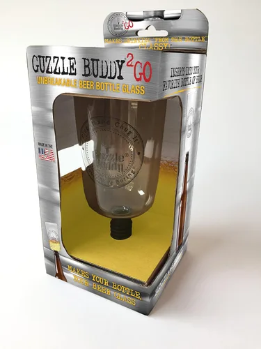 Vista 2 de Guzzle Buddy El mejor vaso de cerveza, regalo práctico, sé el alma de la fiesta, todo en uno, manera segura y fácil de disfrutar del alcohol, taza