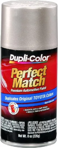 Vista 222 de Dupli-Color EBCC04177 Perfect Match Pintura en Aerosol Automotriz – Chrysler Bright Platinum Metallic, PS4/MS4 – Lata de Aerosol de 8 oz