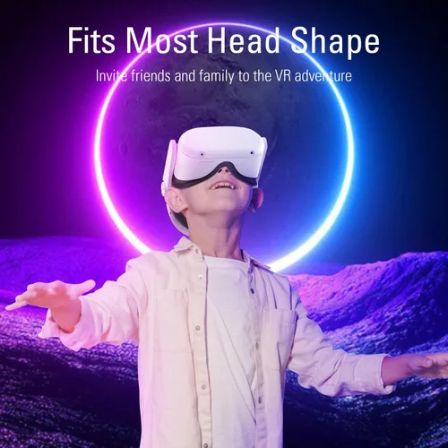 Vista 6 de 2023 Upgraded Head Strap for Oculus Quest 2, Elite Strap Replacement with Both TPU Silicone Pad & PU Sponge Pad, Comfort Head Strap Accessories