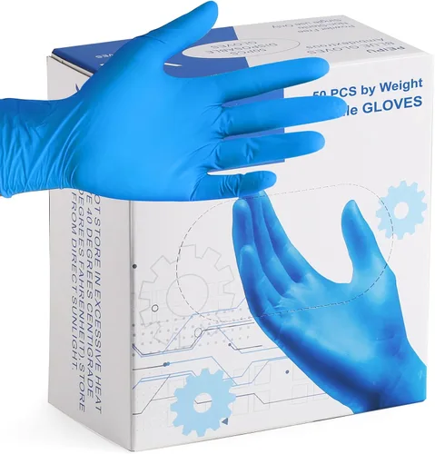 Vista 6 de PEIPU Guantes desechables de nitrilo, sin polvo, guantes de servicio de limpieza, sin látex