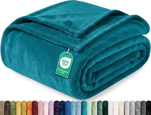 Vista 24 de Utopia Bedding Manta de forro polar negro, tamaño individual, ligera, mullida, suave, antiestática de microfibra (60 x 80 pulgadas)