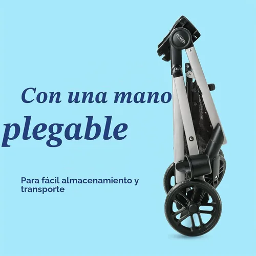 Vista 5 de Sistema de viaje Pramette de Graco Modos, asiento de coche y cochecito combinado, incluye asiento de automóvil infantil SnugRide LX y cochecito
