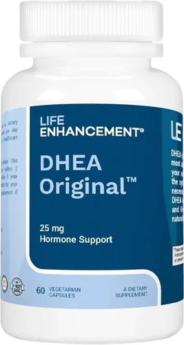 Vista 2 de Life Enhancement DHEA Original - Suplemento DHEA de 100 mg con 10 mg de vitamina C - 60 porciones