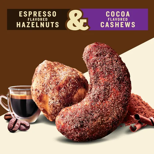 Vista 2 de PLANTERS Nut Duos, Espresso Avellanas y Cacao Anacardos, Asados, 5 Oz