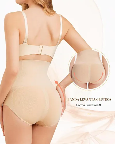 Vista 3 de Control de abdomen para mujer, sin costuras A-nude
