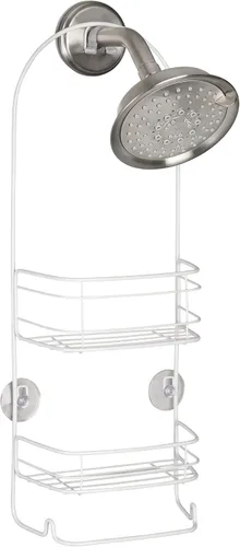 Vista 6 de InterDesign 58652 Rondo - Organizador de ducha para champú, acondicionador, jabón, color blanco