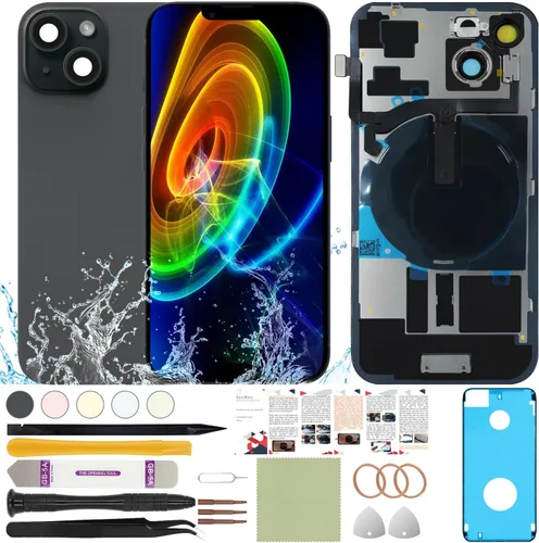 Vista 26 de Funda trasera de repuesto compatible con iPhone 8 de 4.7" + Herramientas profesionales (Gris espacial) Incluye herramientas profesionales, cinta