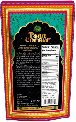 Vista 3 de Paan Corner Kashmiri Mukhwas, Traditional Mouth Freshener, 4.23oz
