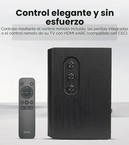 Vista 9 de Edifier S355DB 2.1 Altavoces alimentados para estantería, audio de alta Negro