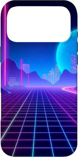 Vista 22 de Vaporwave Aesthetic Synthwave Retrowave 80s 90s Art Case for iPhone 16